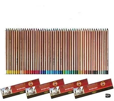 Productafbeelding van Gioconda pastelpotloden met puntenslijper, 48 stuks