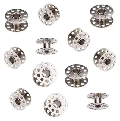 Produktbild von 20 Stück Metall-Nähmaschinen-Spulen, Universalgröße