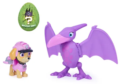 Produktbild von PAW Patrol Dino Rescue Skye Hero Pup Spielfigur im Set mit beweglicher Dinosaurier-Figur und Überraschungs-Dino, Spielzeug für Kinder ab 3 Jahren, 3 Jahr(e), Mehrfarbig
