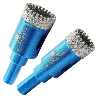 Obrázok produktu pre Diamantový vrták na suché vŕtanie, priemer 20/25 mm, určený na vŕtanie keramiky, granitu, porcelánu a muriva