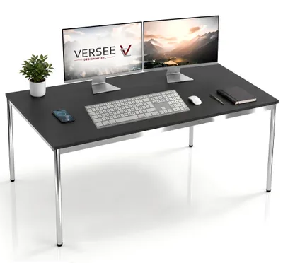 Produktbild von Schreibtisch / Konferenztisch VERSEE VST1 150x90 cm Schwarz – höhenverstellbar, stabil