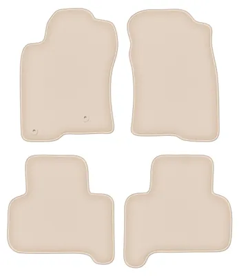 Productafbeelding van Velours automatten voor Toyota Land Cruiser J120 2002-2009 – 4-delig, beige, op maat – Wielganizator FORTUNA