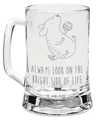 Produktbild von Mr. & Mrs. Panda Bierkrug Mit Gravur Hund Keks - Transparent - Geschenk, Humpen, Glas, Hundemotiv, Leckerli, Bierhumpen, Glaskrug, Optimist, Krug, Seidel, Hundeleckerli