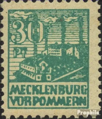 Produktbild von Briefmarken Sowjetische Zone (All.Bes.) 1945 Mi 39y a postfrisch Abschiedsserie