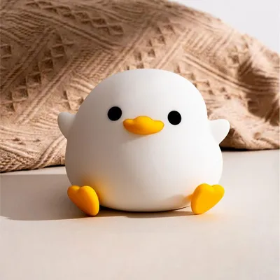 Produktbild von Niedliches Enten-Nachtlicht, USB aufladbares Silikon-Nachtlicht