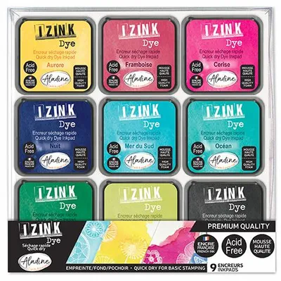 Image de Aladine Set de tampons encreurs - Tampons encreurs créatifs 9 couleurs