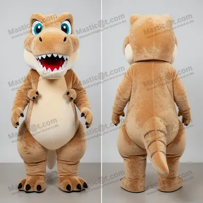 Immagine prodotto di Costume MASTICOT da dinosauro T-Rex in peluche imbottito color tan