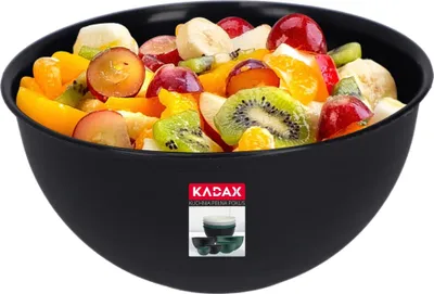 Zdjęcie produktu dla KADAX miska Kuchenna Plastikowa Do Sałatek 5 L Antracyt
