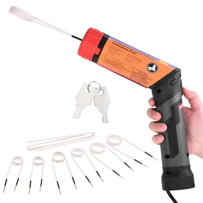 Produktbild von Heizelemente mit Magnetischer, 1100 W Flammenfreies Induktionsheizgerät mit 8 Spulen, Induktionsheizgerät Set zum Entfernen von Rostigen Schrauben