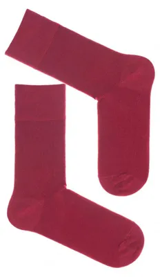 Image de Chaussettes pour hommes, modèle Milena, en coton lisse, couleur marron châtaigne, taille 38-41