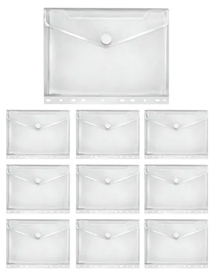 Productafbeelding van VELOFLEX - Documentenmap Crystal, DIN A4, met klittenbandsluiting, 10 stuks