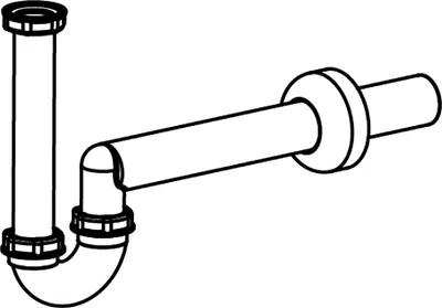 Produktbild von LAUFEN H8939480000001 Siphon DN40 Kunststoff f. Wand Bidet