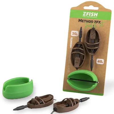 Produktbild von Zfish Method Feeder Basket Set Zfx 30,40g + Form
