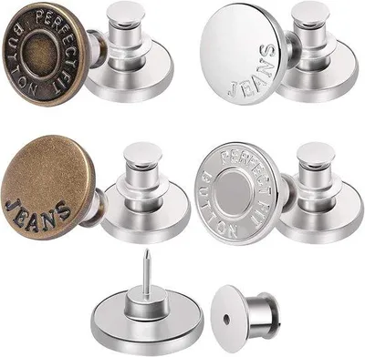 Produktbild von Metalen Knop Pin Set 20 Stück, Jeans Vervanging, 17mm