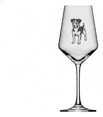 Produktbild von Weinglas Jack Russel Gravur spülmaschinenfest mit 350ml für Tierliebhaber