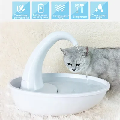 Produktbild von Swan Pet Trinkbrunnen Haustier Trinkbrunnen Leiser automatischer elektronischer Wasserbrunnen für Katze und Hund