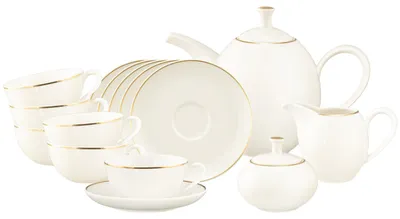 Produktbild von Seltmann Weiden Savona Teeservice 15-teilig Goldlinie