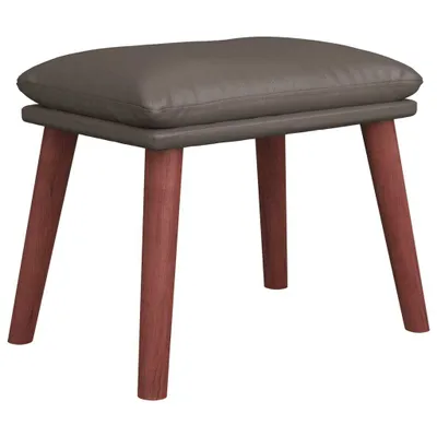 Produktbild von Fußhocker Grau 45x29,5x35 cm Kunstleder