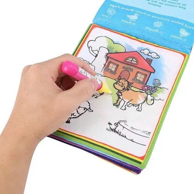 Immagine prodotto di Libro per bambini con 2 binocoli e matite colorate, per lo sviluppo della prima infanzia, giochi didattici, colori, arte.