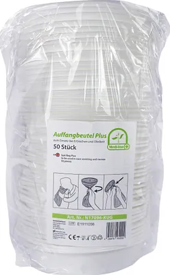 Produktbild von Medi-Inn Brechbeutel mit Mundstück Auffangbeutel Spuckbeutel (50 Stück)