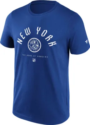 Produktbild von Fanatics - NHL New York Rangers College Stamp  T-Shirt : Blau XXL Farbe: Blau Größe: XXL