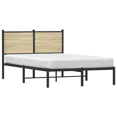 Produktbild von "2026 Promotion" Metallbett ohne Matratze - Sonoma-Eiche 120x200 cm - Polsterbett CC23263