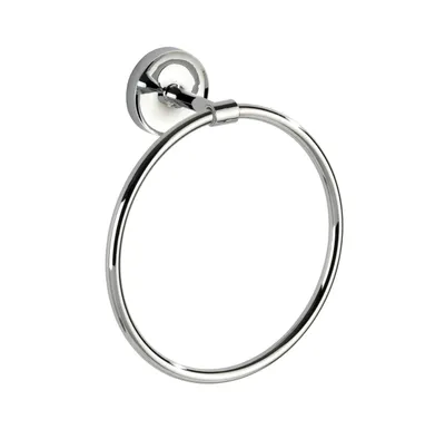 Produktbild von WENKO Handtuch Halter ARCOLE ohne bohren Ring Stange Edelstahl Wand Bad Gäste WC