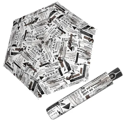 Obrázok produktu pre doppler vreckový dáždnik dáždnik Fibre Magic Style Scribble White white