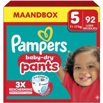 Produktbild von Pampers Baby-Dry Pants Windelhosen Größe 5 - 92 Windelhosen (11-17 kg)