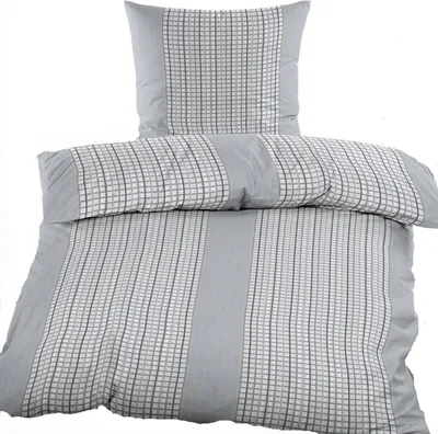 A bedding set including a duvet cover and a pillowcase, displayed on a white background.