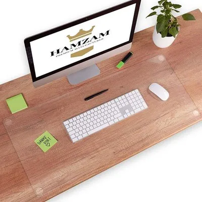 Immagine prodotto di Tappetino da scrivania Famanu - trasparente, antiscivolo - 90 x 40 x 0,15 cm