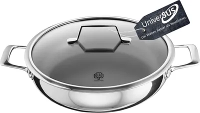 Produktbild von SUS Schulte-Ufer Bratpfanne Schmorpfanne Astral, Ø 24 cm mit Glasdeckel