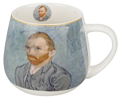 Produktbild von DUO ART GALLERY Fassbecher 430 ml PORTRAIT OF Van Gogh, New Bone China Porzellan