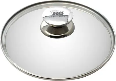 Produktbild von Famanu Glasdeckel 32 cm Universal mit Edelstahlknopf - Hitzebeständig und Transparent