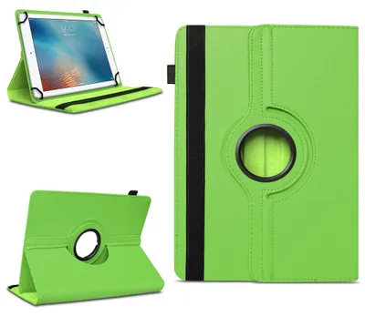Produktbild von Tablet Hülle für Apple iPad 2017 2018 2019 2020 Tasche Schutzhülle Case DrehbarFarben:Grün