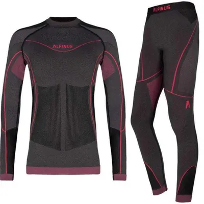 Produktbild von Alpinus - "Tactical Mora" Basisschicht-Set für Mädchen PP12163 (116-122) (Pink/Graphit)