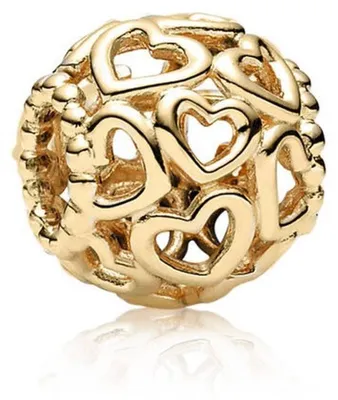 Produktbild von Pandora Charm Damen Offenes Herz Gold 750964