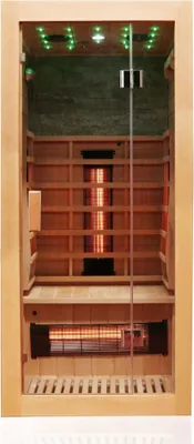 Produktbild von Dewello Infrarotkabine Infrarotsauna MILTON 90cm x 90cm inkl. Vollspektrumstrahler, Bodenstrahler