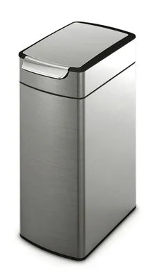Produktbild von simplehuman 40 Liter schmaler touch-bar Abfalleimer, fingerabdrucksicherer Edelstahl - 8,4x8,4x31 cm; CW2016