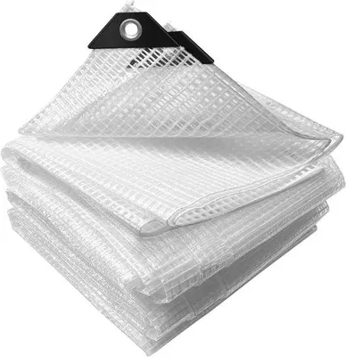 Produktbild von Famanu Abdeckplane 180 g/m² wasserfest und extra robust - 4 x 6 m - transparent weiß