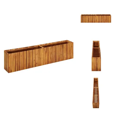 Obrázek produktu pro vidaXL Vyvýšený zahradní záhon 200 x 30 x 50 cm z masivního akátového dřeva - Květináče a květináče