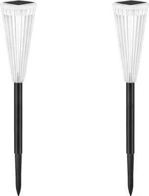 Produktbild von INF 2er-Set Solar-Gartenleuchten mit Hohlmuster