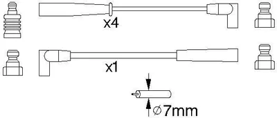 Produktbild von Bosch Zündleitungssatz  0 986 356 888