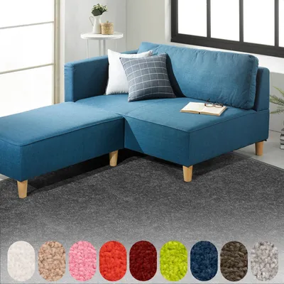 Obrázek produktu pro Dynasty Velurový koberec Fluffy Hardwearing & Easy to Clean Anthracite 80x150 cm