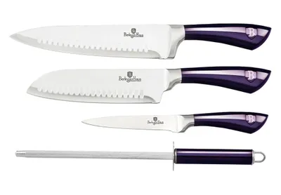 Image de BERLINGERHAUS Messerset Edelstahl 4-teilig Purple Eclipse Collection BH-2496
