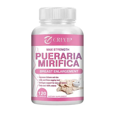 Produktbild von Pueraria Mirifica 1000mg (120 Kapseln) Nahrungsergänzungsmittel, Frauen, Brust