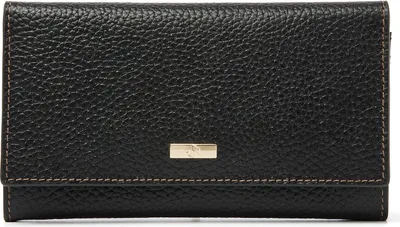 Produktbild von dR Amsterdam Damen-Geldbörse | Geldbörse Overslag | Kartenhalter Damen | Geldklammer Damen | 9 Kartenboxen, Briefboxen & Münzbox Mint - 110159 Black