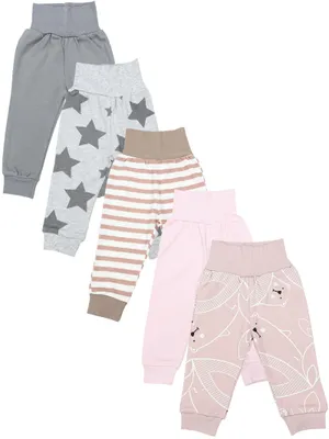 Productafbeelding van TupTam Unisex babybroek met pijpen, 5-pack, kleur: meisjesmodel 7, maat: 56
