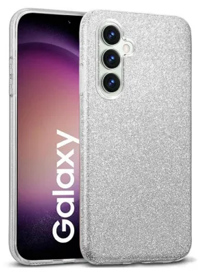 Produktbild von Handy Case für Samsung Galaxy S23 FE Hülle Glitzer Cover TPU Schutzhülle, Silber