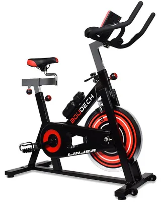Image de Vélo professionnel de filature avec volant de 18 kg, pédales ergonomiques et écran lcd